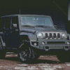 Cool Black Jeep Diamond Paintings