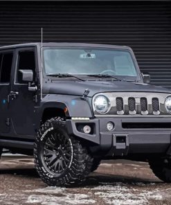 Cool Black Jeep Diamond Paintings