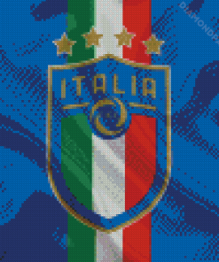 Cool Italy National Football Team Logo Diamond Paintings