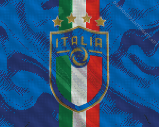 Cool Italy National Football Team Logo Diamond Paintings