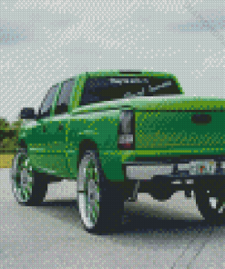 Cool Green Chevy Diamond Paintings