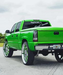 Cool Green Chevy Diamond Paintings