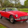 Cool Red Mg Roadster Diamond Paintings