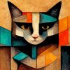 Cubist Cat Diamond Paintings