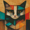 Cubist Cat Diamond Paintings