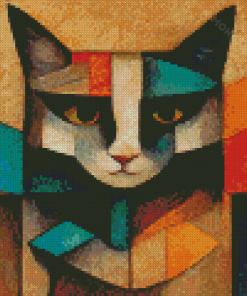 Cubist Cat Diamond Paintings