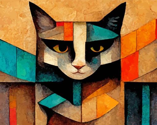 Cubist Cat Diamond Paintings