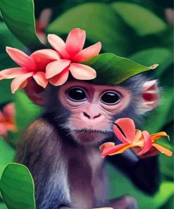 Cute Monkey Diamond Paintings