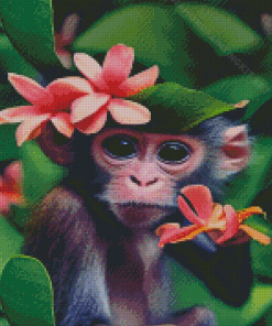 Cute Monkey Diamond Paintings