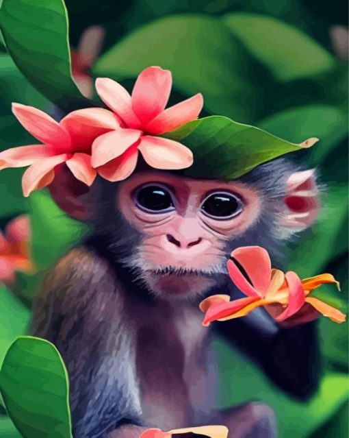 Cute Monkey Diamond Paintings