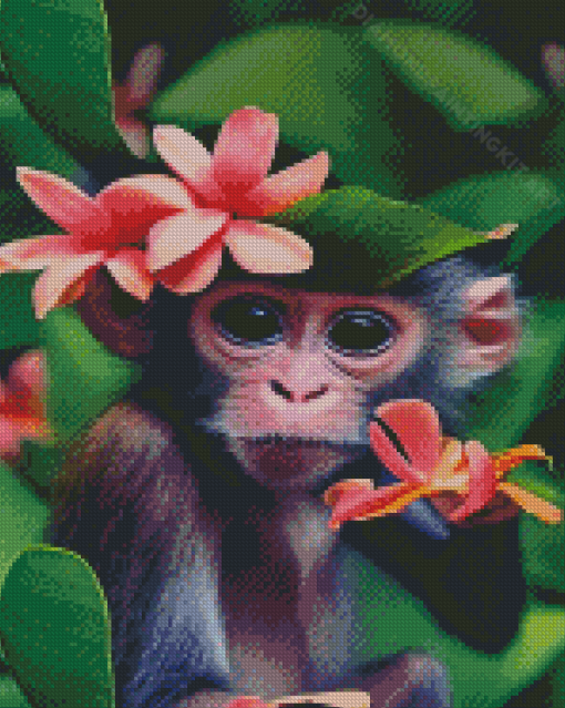 Cute Monkey Diamond Paintings