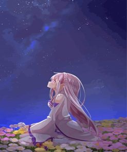 Emilia Re Zero Side Profile Diamond Paintings