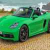 Green Porsche Boxster Diamond Paintings