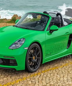 Green Porsche Boxster Diamond Paintings