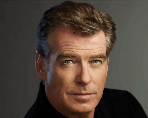 Handsome Pierce Brosnan Diamond Paintings