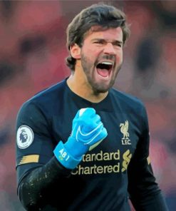 Handsome Alisson Goalkeeper Diamond Paintings