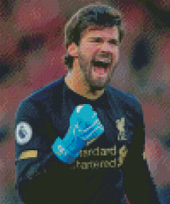 Handsome Alisson Goalkeeper Diamond Paintings