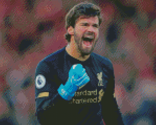 Handsome Alisson Goalkeeper Diamond Paintings