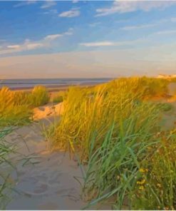 Knokke Heist Beach In Belgium Diamond Paintings