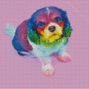 Little Colorful Puppy Diamond Paintings