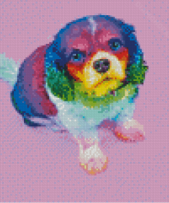 Little Colorful Puppy Diamond Paintings