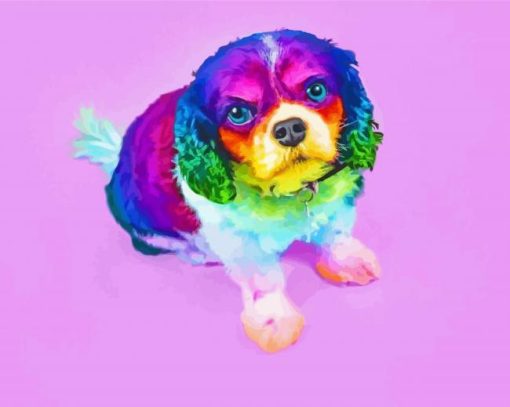 Little Colorful Puppy Diamond Paintings