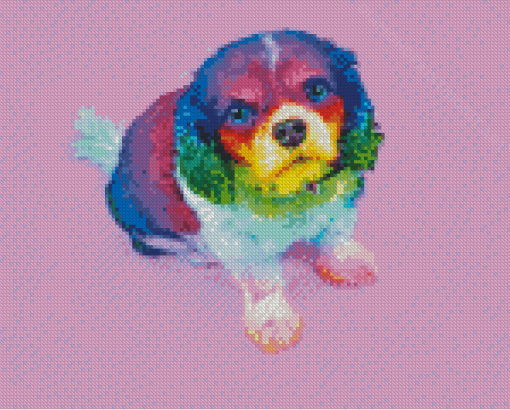 Little Colorful Puppy Diamond Paintings