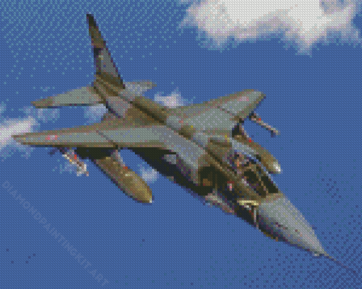 Military Jaguar Aircraft Diamond Paintings