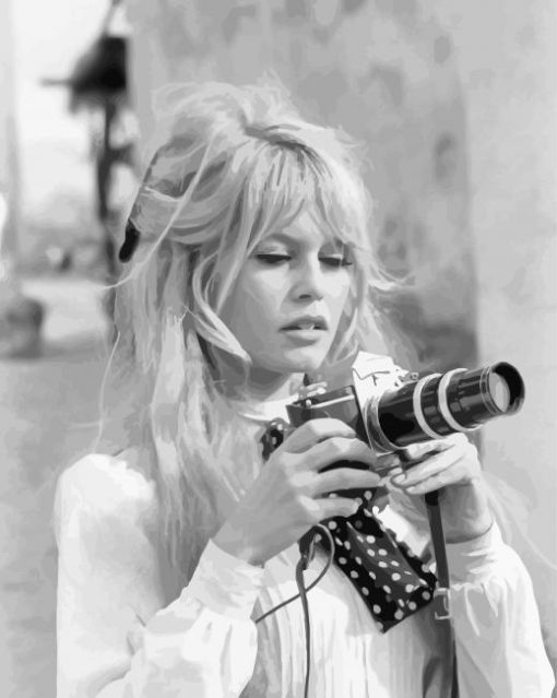 Monochrome Brigitte Bardot Diamond Paintings