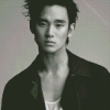 Monochrome Kim Soo Hyun Diamond Paintings