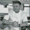 Monochrome Gordon Ramsay Diamond Paintings