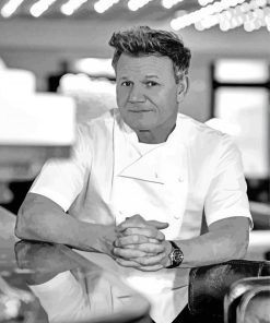 Monochrome Gordon Ramsay Diamond Paintings