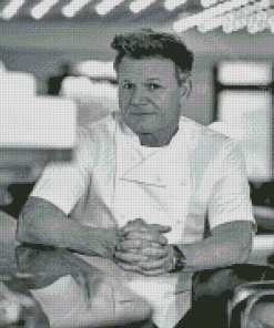 Monochrome Gordon Ramsay Diamond Paintings