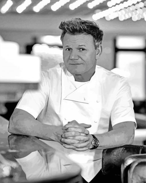 Monochrome Gordon Ramsay Diamond Paintings