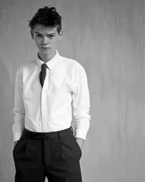 Monochrome Thomas Brodie Sangster Diamond Paintings