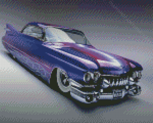 Purple Low Rider Car Diamond Paintings