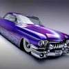 Purple Low Rider Car Diamond Paintings