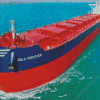 Red Bulk Carrier Diamond Paintings