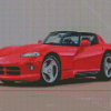 Red Dodge Viper Car Diamond Paintings