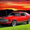 Red Mustang Mach 1 Diamond Paintings