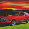 Red Mustang Mach 1 Diamond Paintings