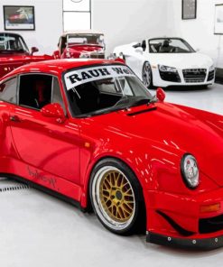 Red Rauh Welt Car Diamond Paintings