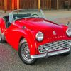 Red Tr3 Car Diamond Paintings