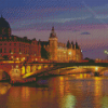 Seine River In Paris France Diamond Paintings