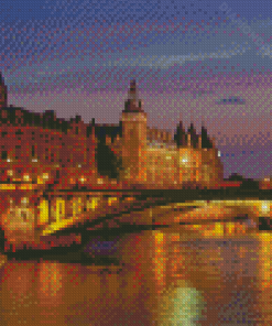 Seine River In Paris France Diamond Paintings