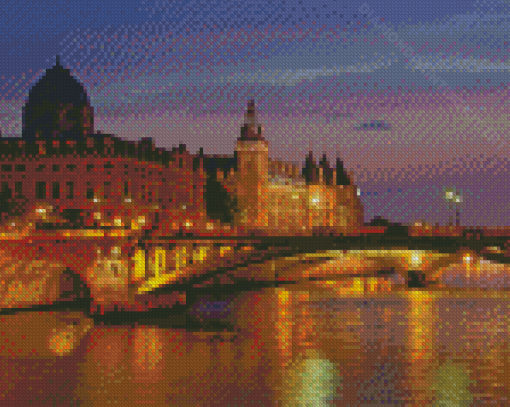 Seine River In Paris France Diamond Paintings