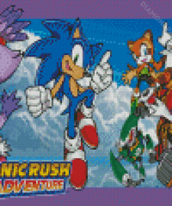 Sonic Rush Game Characters Diamond Paintings