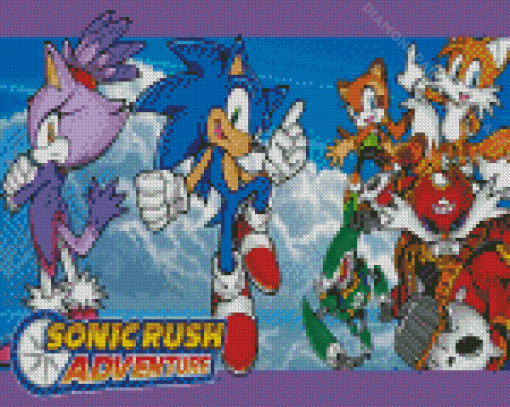 Sonic Rush Game Characters Diamond Paintings