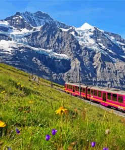 Swiss Train Diamond Paintings