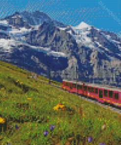 Swiss Train Diamond Paintings